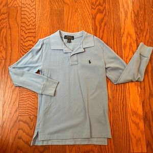 RL Cotton Mesh Long-Sleeve Polo Shirt